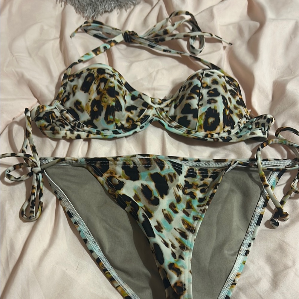 Leopard Print Bikini Set